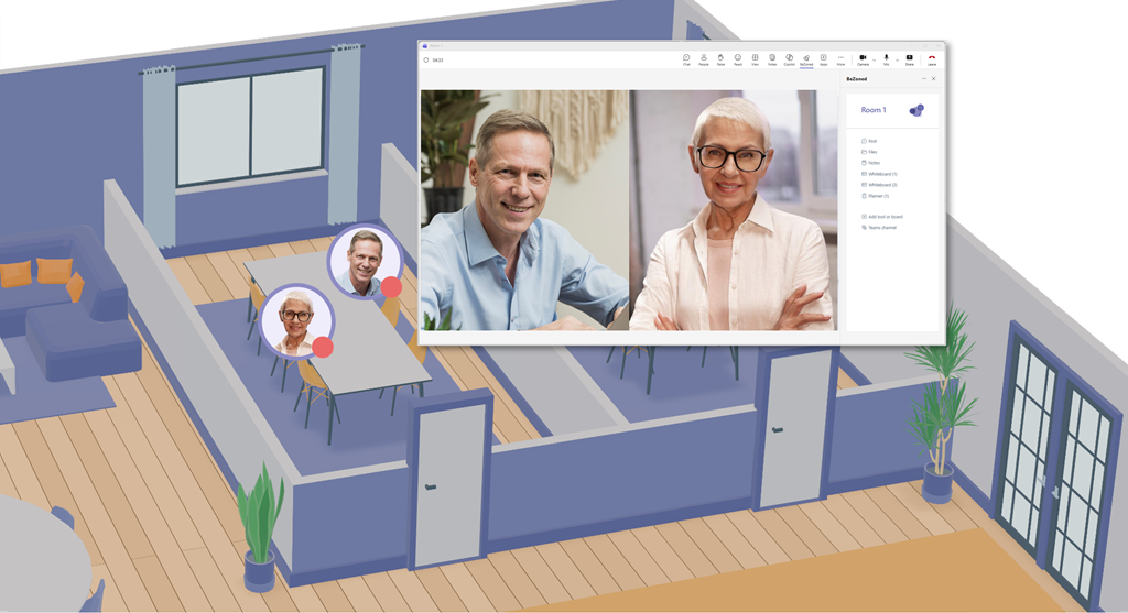Step into meeting rooms with one click in BeZoned