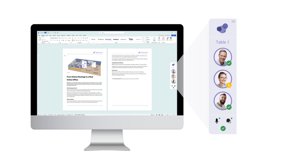 BeZoned Sidebar lets you see who's around no matter what program you are working using.